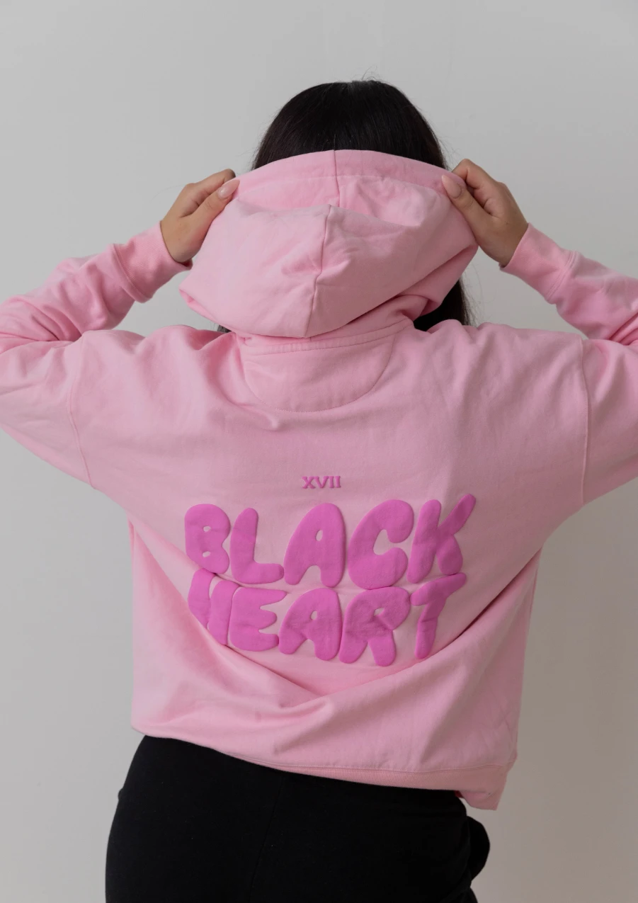 Bubble Print Hoodie - Think Pink 4 Bubble Print Hoodie - Think Pink - Image 2