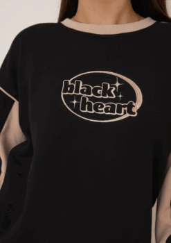 Two Tone Crew - Black And Desert Rose -Black Heart Equestrian Store TWOTONEBLACK 3