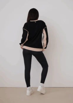 Two Tone Crew - Black And Desert Rose -Black Heart Equestrian Store TWOTONEBLACK 4