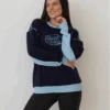 Two Tone Crew - Blue -Black Heart Equestrian Store TWOTONEBLUE
