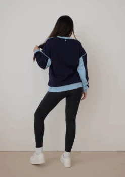 Two Tone Crew - Blue -Black Heart Equestrian Store TWOTONEBLUE 4