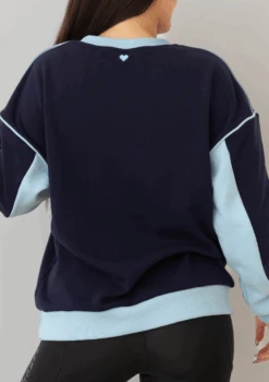 Two Tone Crew - Blue -Black Heart Equestrian Store TWOTONEBLUE 6