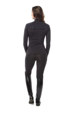Flex Riding Leggings - Black -Black Heart Equestrian Store Technical Range Baselayer Black Full Back