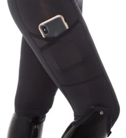 Flex Riding Leggings - Black -Black Heart Equestrian Store Technical Range Leggings Black Detail