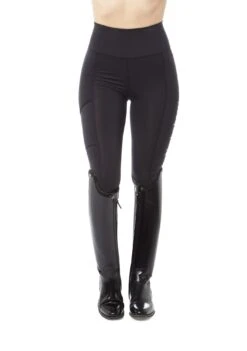 Flex Riding Leggings - Black -Black Heart Equestrian Store Technical Range Leggings Black Front c19074e3 0f71 445d bd90 7ad7b78ad025