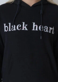 Vintage Rose Appliqué Hoodie - Black -Black Heart Equestrian Store VRHOODIE 3
