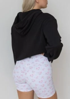 Vintage Rose Appliqué Hoodie - Black -Black Heart Equestrian Store VRHOODIE 4