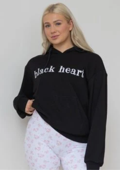 Vintage Rose Appliqué Hoodie - Black -Black Heart Equestrian Store VRHOODIE 5