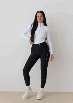 AirTec Base Layer - White 12 AirTec Base Layer - White -Black Heart Equestrian Store WHITELONGSLEEVE