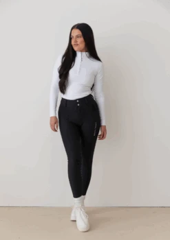 AirTec Base Layer - White 10 AirTec Base Layer - White -Black Heart Equestrian Store WHITELONGSLEEVE 2