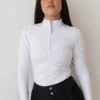 AirTec Base Layer - White -Black Heart Equestrian Store WHITELONGSLEEVE 3