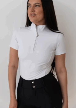 AirTec Short Sleeve Base Layer - White 15 AirTec Short Sleeve Base Layer - White -Black Heart Equestrian Store WHITESHORTSLEEVE 3