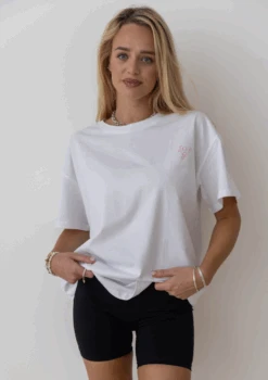 Running Heart T Shirt - White