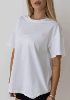 Running Heart T Shirt - White -Black Heart Equestrian Store WHITETSHIRT 2