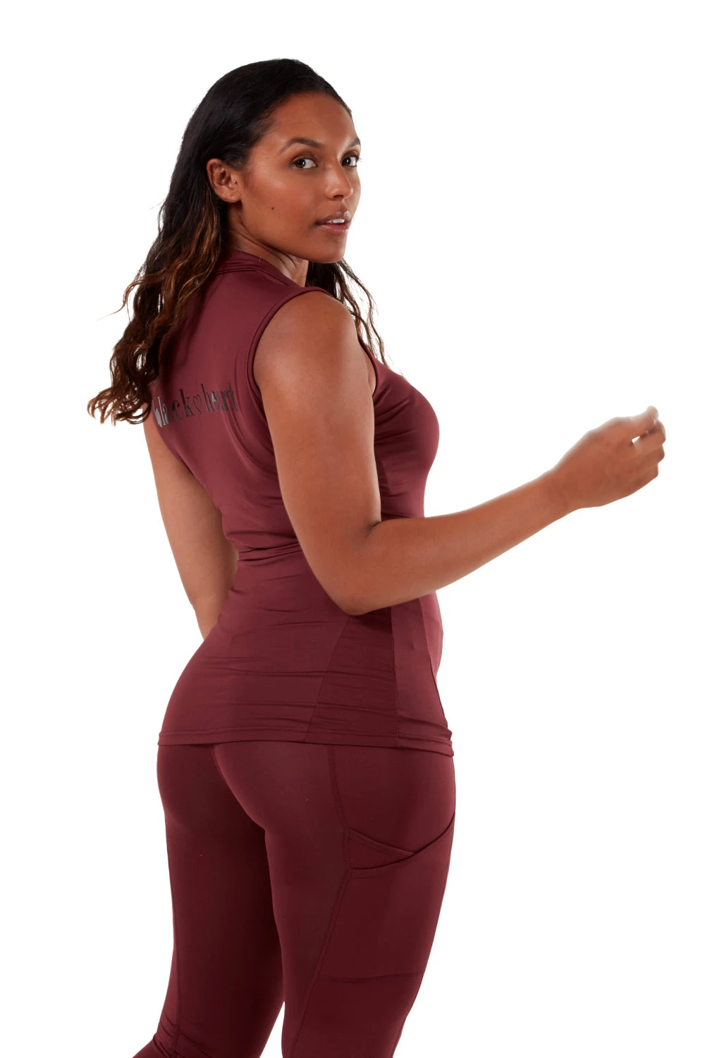 Sleeveless Base Layer - Wine 4 Sleeveless Base Layer - Wine - Image 2