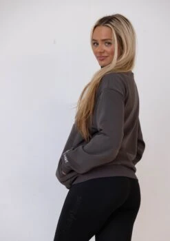 Half Zip Essentials Sweater - Ash -Black Heart Equestrian Store ashecom 3