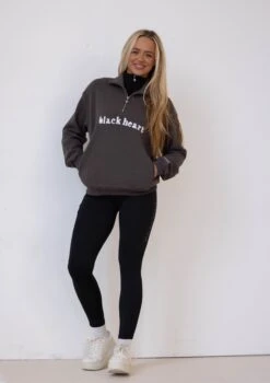 Half Zip Essentials Sweater - Ash -Black Heart Equestrian Store ashecom 4