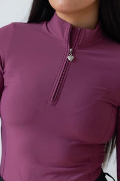 AirTec Base Layer - Damson -Black Heart Equestrian Store damsonecom 2