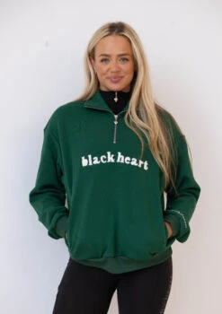 Half Zip Essentials Sweater - Emerald