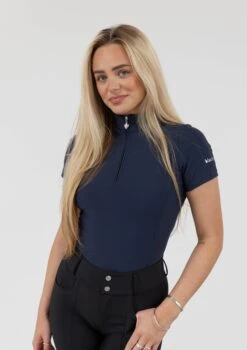 AirTec Short Sleeve Base Layer - Midnight -Black Heart Equestrian Store midnightss