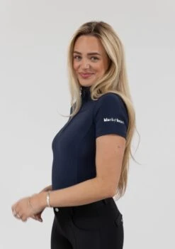 AirTec Short Sleeve Base Layer - Midnight -Black Heart Equestrian Store midnightss 5