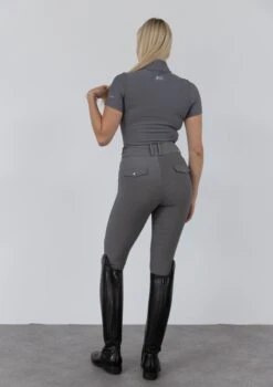 AirTec Short Sleeve Base Layer - Pebble 16 AirTec Short Sleeve Base Layer - Pebble -Black Heart Equestrian Store pebble 2
