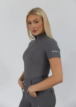 AirTec Short Sleeve Base Layer - Pebble 12 AirTec Short Sleeve Base Layer - Pebble -Black Heart Equestrian Store pebble 4