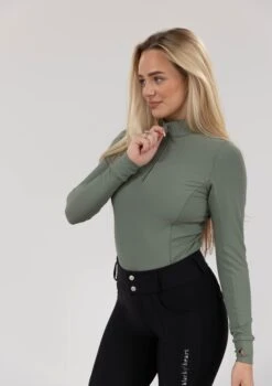 AirTec Base Layer - Sage 11 AirTec Base Layer - Sage -Black Heart Equestrian Store sagebl 5