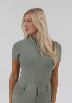 AirTec Short Sleeve Base Layer - Sage 13 AirTec Short Sleeve Base Layer - Sage -Black Heart Equestrian Store sagess 6