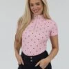 AirTec Short Sleeve Base Layer - Strawberry 1 AirTec Short Sleeve Base Layer - Strawberry -Black Heart Equestrian Store strawberryss