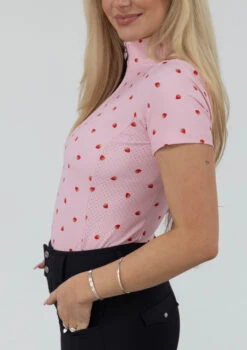 AirTec Short Sleeve Base Layer - Strawberry 11 AirTec Short Sleeve Base Layer - Strawberry -Black Heart Equestrian Store strawberryss 3