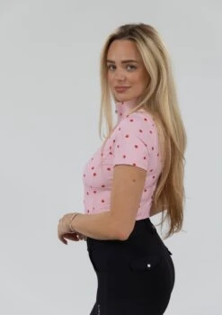 AirTec Short Sleeve Base Layer - Strawberry 13 AirTec Short Sleeve Base Layer - Strawberry -Black Heart Equestrian Store strawberryss 6