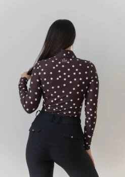 AirTec Base Layer - Brown Polka Dot 14 AirTec Base Layer - Brown Polka Dot -Black Heart Equestrian Store taylorblpolka 13