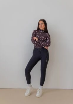 AirTec Base Layer - Brown Polka Dot 13 AirTec Base Layer - Brown Polka Dot -Black Heart Equestrian Store taylorblpolka 4